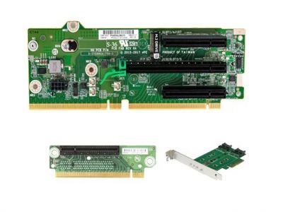 Переходная плата HPE 873732-B21 DL38X Gen10 4-port 8 NVMe Secondary Slim SAS Riser 